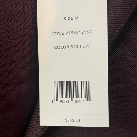 NEW Vince plum blouse with tie neck. Size M NWT - Picture 10 of 10